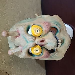 Vintage Paper Magic Halloween Horror Alien latex mask